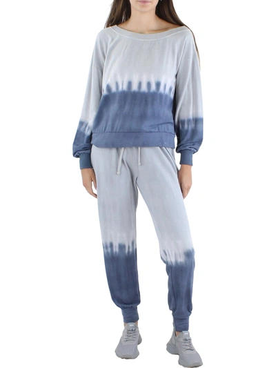 Ava + Esme Womens Tie-dye Fleece Lined Jogger Pants In Multi