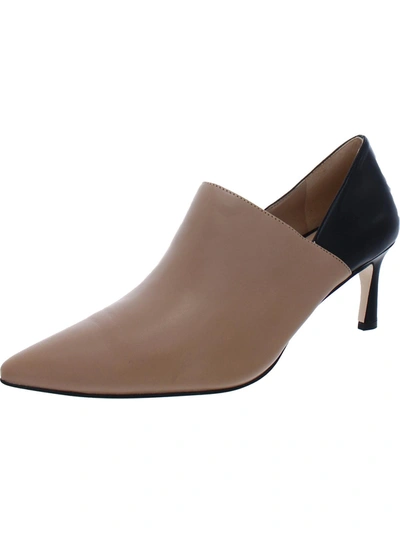27 Edit Womens Leather Pointed Toe Pumps In Brown