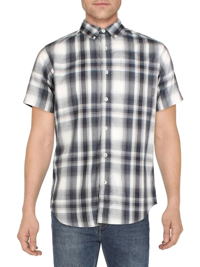 Columbia Sportswear Mens Cotton Plaid Button-down Shirt In Multi