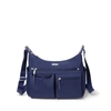 Baggallini Women's Anywhere Large Hobo Handbag With Rfid Wristlet In Blue