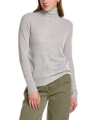 Ainsley Basic Cashmere Turtleneck Sweater In Grey