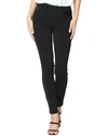Paige Denim Hoxton Velvet Onyx High-rise Ultra Skinny Jean In Black