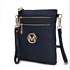 Mkf Collection By Mia K Andrea Milan M Signature Crossbody Handbag In Blue
