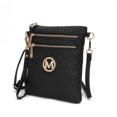 Mkf Collection By Mia K Andrea Milan M Signature Crossbody Handbag In Black