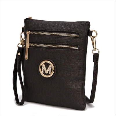 Mkf Collection By Mia K Andrea Milan M Signature Crossbody Handbag In Gold