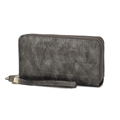 Mkf Collection By Mia K Aurora M Signature Wallet Handbag In Grey