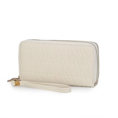 Mkf Collection By Mia K Aurora M Signature Wallet Handbag In White