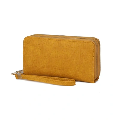 Mkf Collection By Mia K Aurora M Signature Wallet Handbag In Yellow