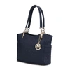 Mkf Collection By Mia K Malika M Signature Satchel Handbag In Blue