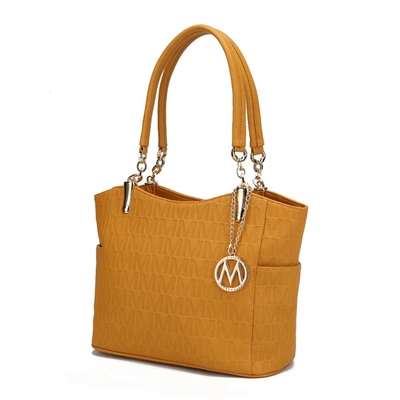 Mkf Collection By Mia K Malika M Signature Satchel Handbag In Yellow