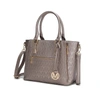 Mkf Collection By Mia K Cairo M Signature Satchel Handbag In Grey