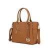 Mkf Collection By Mia K Cairo M Signature Satchel Handbag In Brown