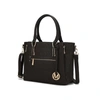 Mkf Collection By Mia K Cairo M Signature Satchel Handbag In Black