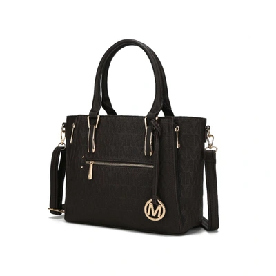 Mkf Collection By Mia K Cairo M Signature Satchel Handbag In Gold