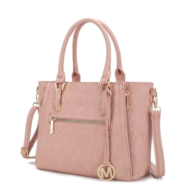 Mkf Collection By Mia K Cairo M Signature Satchel Handbag In Pink