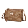 Mkf Collection By Mia K Ishani Five Compartments M Signature Crossbody Bag In Brown