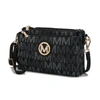 Mkf Collection By Mia K Ishani Five Compartments M Signature Crossbody Bag In Black