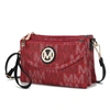 Mkf Collection By Mia K Ishani Five Compartments M Signature Crossbody Bag In White