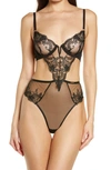 Bluebella Marseille Underwire Bodysuit In Black
