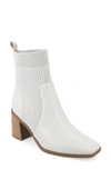 Journee Collection Harlowe Knit Bootie In Stone