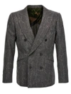 Maurizio Miri Double-breasted Blazer In Gray