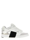 Philipp Plein Mix Leather Low Top Sneakers In White