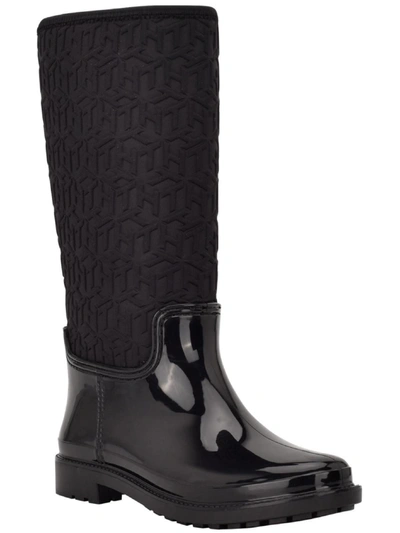 Tommy Hilfiger Knee-length Rain Boots In Black