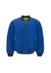 Diesel J-mattan Reversible Bomber Jacket In Blue/green