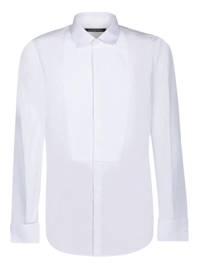 Dsquared2 Long Sleeved Buttoned Shirt In White