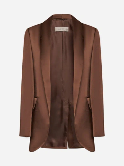 Blanca Vita Blazer In Coffee