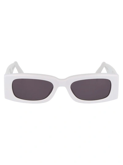 Gcds Sunglasses In 21a White