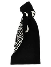 Givenchy Logo Printed Scarf In White/black