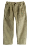 BOBO CHOSES KIDS' BAGGY ELASTIC WAIST COTTON CORDUROY PANTS