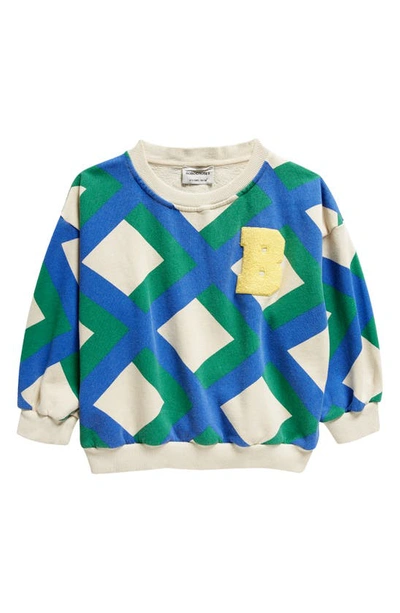 Bobo Choses Kids' Giant Check Cotton Jersey Sweatshirt In Multicoloured