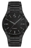 Movado Men's S.e. Automatic Swiss Auto Black Pvd Watch 41mm In Black