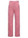Blazé Milano Cool & Easy Pleat-detail Virgin Wool Trousers In Pink