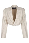 Jacquemus La Veste Bahia Cropped Blazer In Lightbeige
