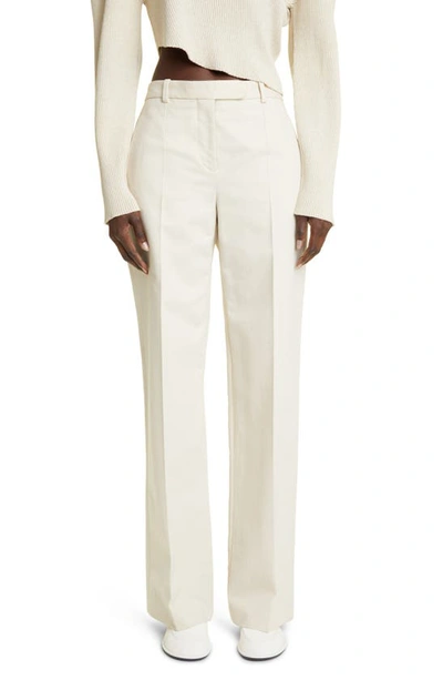 The Row Banew Pleated Wide-leg Wool Trousers In Sand