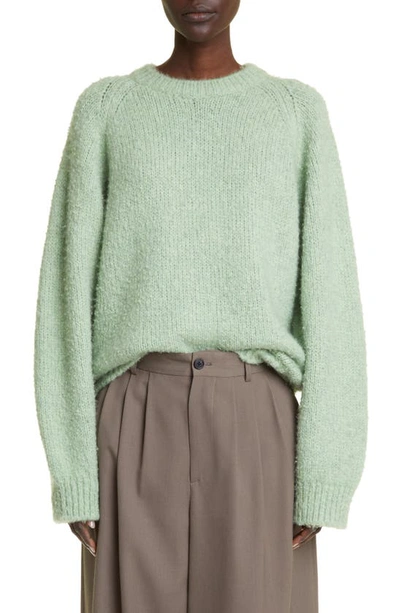 The Row Druna Cashmere Sweater In Green