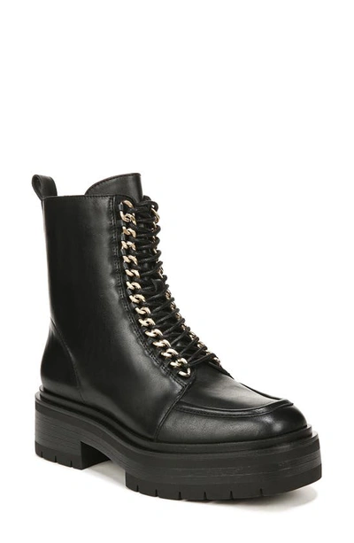 Sam Edelman Women's Lovrin Lace-up Chain Combat Boots In Black