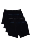 Calvin Klein Kids' Assorted 5-pack Boxer Briefs In Black Black/black/black/black