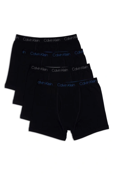 Calvin Klein Kids' Assorted 5-pack Boxer Briefs In Black Black/black/black/black