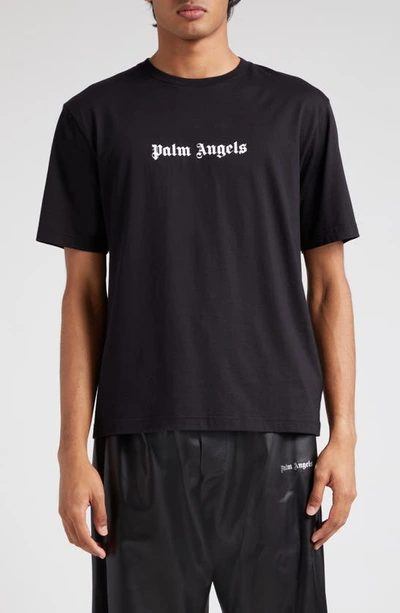 Palm Angels Black Cotton T-shirt