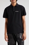 PALM ANGELS EMBROIDERED LOGO COTTON POLO