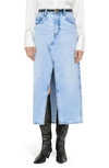 FRAME THE MIDAXI DENIM SKIRT