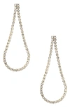 Ettika Crystal Teardrop Frontal Earrings In Gold