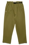 TAIKAN CHILLER BELTED LOOSE FIT COTTON STRETCH TWILL PANTS