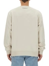 Department 5 Man Sweatshirt Beige Size Xl Cotton In White