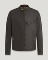Belstaff Man Jacket Midnight Blue Size 42 Cotton In Faded Olive