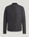Belstaff Man Jacket Midnight Blue Size 42 Cotton In Dark Navy